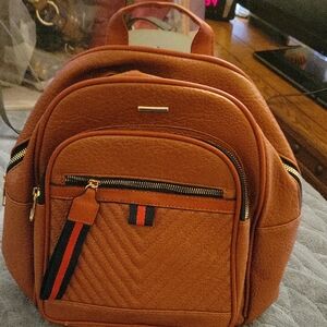 Brown Leather Backpack
